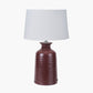 Helka Mulberry Reactive Glaze Table Lamp