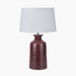 Helka Mulberry Reactive Glaze Table Lamp