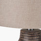 Kai Earth Coloured Textured Tall Ceramic Table Lamp