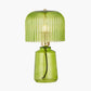 Zandra Spring Green Ribbed Glass Table Lamp