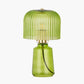 Zandra Spring Green Ribbed Glass Table Lamp
