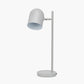 Finn Grey Metal Cloche Headed Table Lamp