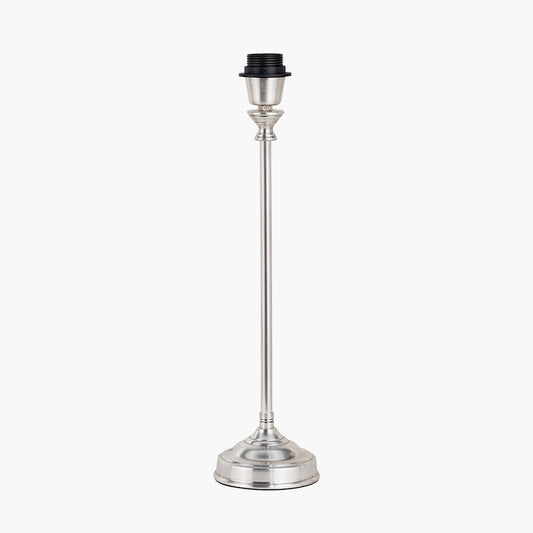 Auden Silver Metal Stick Table Lamp Base