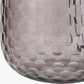 Camille Large Smoke Grey Circle Design Handcut Glass Table Lamp Base