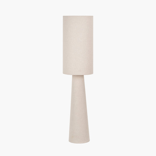 Mirissa White Slubby Handloom Fabric Table Lamp