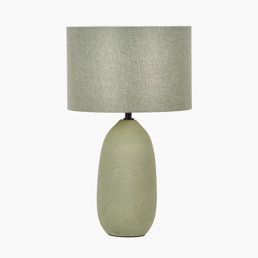 Erika Sage Vintage Textured Ceramic Table Lamp
