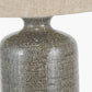 Lorient Slate Grey Textured Ceramic Table Lamp