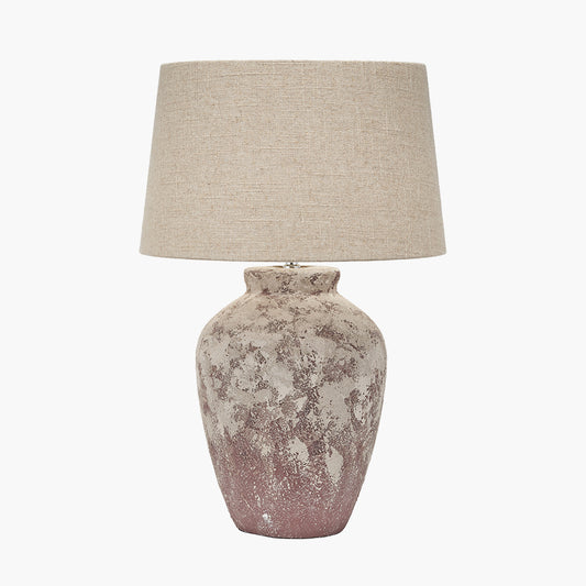 Vanda Clay Stone Textured Ceramic Table Lamp