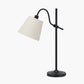 Ari Black Metal Curved Arm Table Lamp