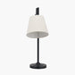 Ari Black Metal Curved Arm Table Lamp