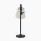 Ari Black Metal Curved Arm Table Lamp