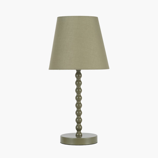 Sophia Olive Metal Bobble Table Lamp