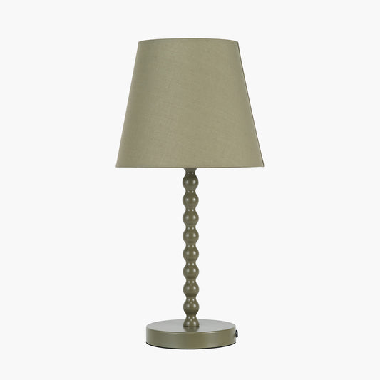 Sophia Olive Metal Bobble Table Lamp