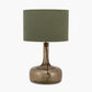 Avani Olive Glass Bottle Table Lamp