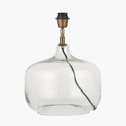 Corby Clear Glass Table Lamp Base