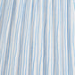 Claudius Nickel Metal Stick Table Lamp Base with Thiago 30cm Ocean Blue Stripe Mushroom Pleat Tapered Lampshade