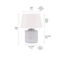 Demetri Grey and Blue Detail Ceramic Table Lamp