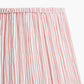 Captiva Grey Wash Mango Wood Table Lamp Base with Thiago 35cm Cinnamon Stripe Mushroom Pleat Tapered Lampshade