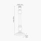 Captiva Grey Wash Mango Wood Table Lamp Base