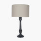 Captiva Antique Black Mango Wood Table Lamp Base