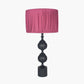 Asilah Matt Black Aluminium Tall Footed Table Lamp Base
