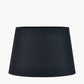 Chrysler Black Art Deco Hand Painted Table Lamp Base with Adelaide 40cm Black Tapered Cotton Mix Lampshade