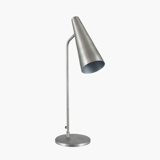 Farrah Antique Silver Task Table Lamp