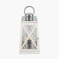 Devon White Wash and Chrome Lantern Table Lamp