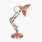 Alonzo Brushed Copper Metal Angled Task Table Lamp