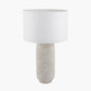 Margot Grey Patterned Stoneware Table Lamp Base