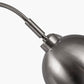 Feliciani��Brushed Silver Metal and White Marble Task Lamp