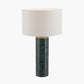 Venetia Green Marble and Gold Metal Tall Table Lamp