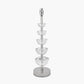 Rosa Glass and Silver Table Lamp Base
