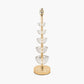 Rosa Glass and Antique Brass Table Lamp Base