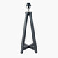 Whitby Matt Black Wood Tapered 4 Post Table Lamp Base