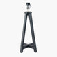 Whitby Matt Black Wood Tapered 4 Post Table Lamp Base