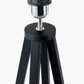 Whitby Matt Black Wood Tapered 4 Post Table Lamp Base