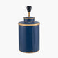 Cat Blue Hand Painted Metal Table Lamp Base