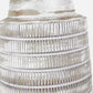 Paihia White Wash Wood Textured Short Table Lamp Base with Edward 30cm Natural Linen Cylinder Lampshade