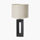 Block Black Ceramic Tall Table Lamp