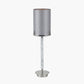 Midland Brushed Nickel and Grey Marble Effect Table Lamp