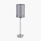Midland Brushed Nickel and Grey Marble Effect Table Lamp