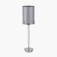 Midland Brushed Nickel and Grey Marble Effect Table Lamp