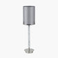 Midland Brushed Nickel and Grey Marble Effect Table Lamp