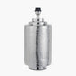 Zuri Large Shiny Silver Metal Pot Table Lamp Base