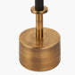 Antoine Black Croc and Antique Brass Metal Table Lamp Base with Lyndon 35cm Black Silk Mix Knife Pleat Tapered Lampshade