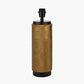 Aurelio Brass and Black Metal Textured Table Lamp Base