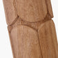 Aurelia Embossed Natural Wood Tall Table Lamp Base with Edward 35cm Natural Linen Cylinder Lampshade