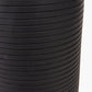 Sierra Black Tall Ribbed Terracotta Table Lamp Base with Henry 35cm White Handloom Cylinder Lampshade