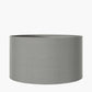 Sofia Sage and Silver Enamel 3 Ball Table Lamp Base with Harry 35cm Steel Grey Cotton Mix Cylinder Lampshade